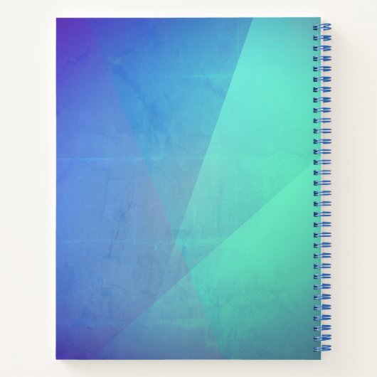 Carnet Gradation Blue Aqua & Turquoise (Dos)