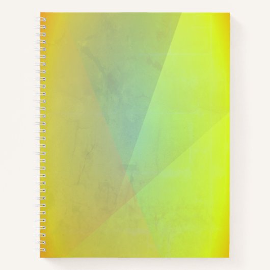 Carnet Gradation géométrique jaune moderne (Devant)