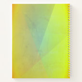 Carnet Gradation géométrique jaune moderne (Dos)