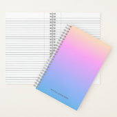 Carnet Gradient et nom d'été coloré (À l'intérieur)