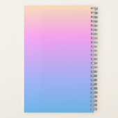 Carnet Gradient et nom d'été coloré (Verso)