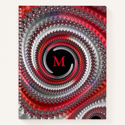 Carnet Gradient noir abstrait (Devant)