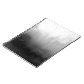 Carnet Gradient noir et blanc moderne d'aquarelle (Côté gauche)