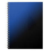 Carnet Gradient noir et bleu (Devant)