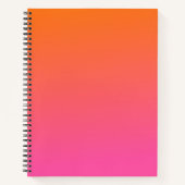 Carnet Gradient orange et rose (Devant)