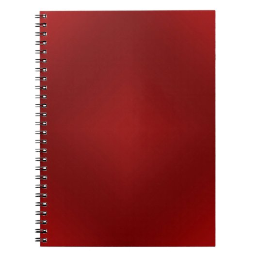 Carnet Gradient rouge sang - modèle rouge foncé customisé (Devant)