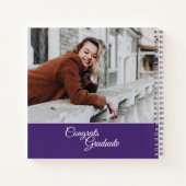 Carnet Graduation 2025 Party Grad Purple Photo Invité (Dos)