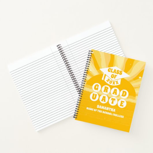 Carnet Graduation Retro Sunshine (Intérieur)