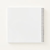 Carnet Graduation Simple Violet Et Blanc Personnalisable (Dos)
