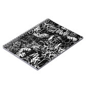 Carnet Graffiti Collage Abstrait Motif d'impression (Côté gauche)