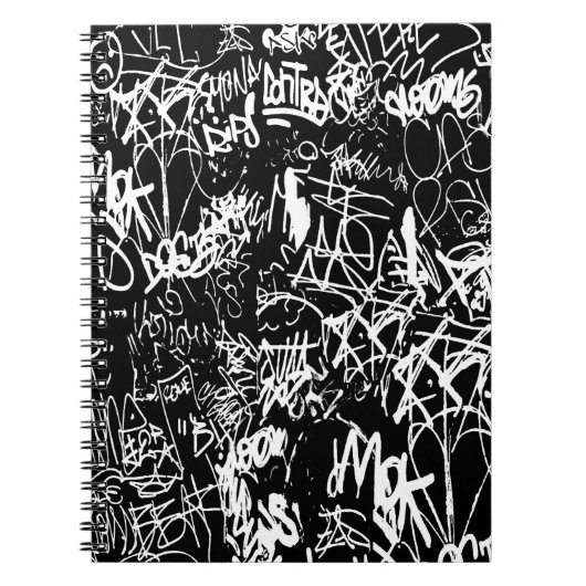 Carnet Graffiti Collage Abstrait Motif d'impression (Devant)