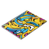 Carnet Graffiti coloré Abstrait Arrière - plan noir (Côté gauche)