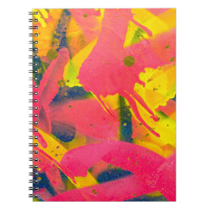 Carnet Graffiti coloré. Closeup artart de rue abstrait