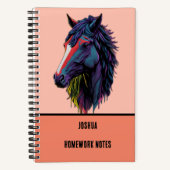 Carnet Graffiti coloré pour les amateurs équestres (Recto)