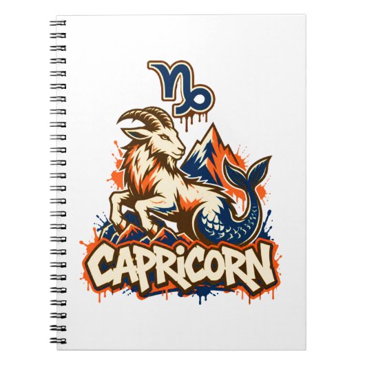 Carnet Graffiti d'art de rue urbain Capricorne (Devant)