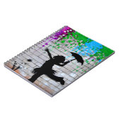 Carnet Graffiti de filles urbaines Jouer Silhouette Art (Côté gauche)