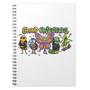Carnet Graffiti de la Squad de Bugs de Dessin Animé Cool
