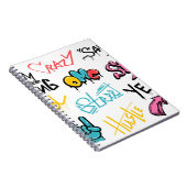 Carnet graffiti de rue Abstrait lettrage éléments avec g (Côté Droit)