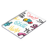 Carnet graffiti de rue Abstrait lettrage éléments avec g (Côté gauche)