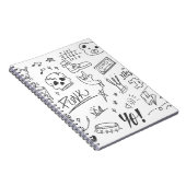 Carnet Graffiti Doodles : Punk Music Scribble (Côté Droit)