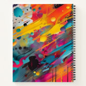 Carnet Graffiti éclaboussé de chaos vif (Dos)