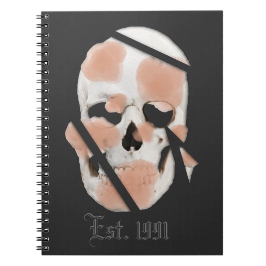 Carnet Graffiti rose du crâne de Mikitiez (Devant)