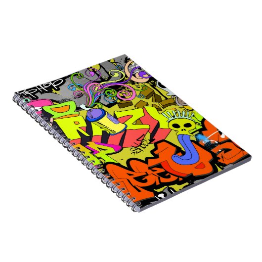 Carnet Graffiti urbain : mur d'art Vintage (Côté Droit)