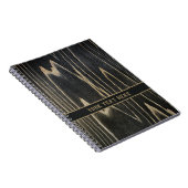 Carnet Grain de bois séculaire - Personnalisable (Côté Droit)