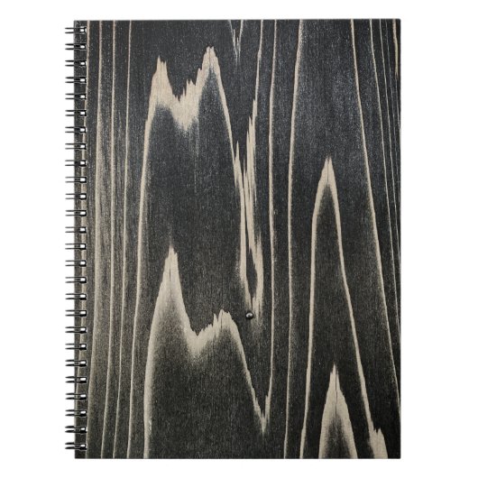 Carnet Grain de bois vieilli Minimaliste (Devant)