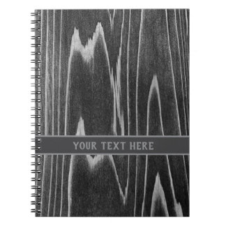 Carnet Grain de bois vieilli Minimaliste - Personnalisabl