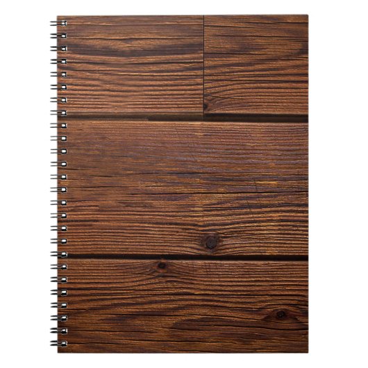 Carnet Grains de bois de texture lavés patiné (Devant)