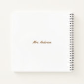 Carnet Grand arbre à crayons / Remerciement aux enseignan (Dos)