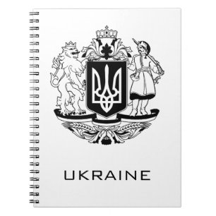 Carnet Grand blason d'Ukraine Monochrome Beaux-Arts