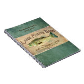 Carnet Grand bleu de décor de cabine de lac bass Fishing (Côté Droit)