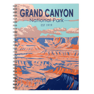 Carnet Grand Canyon National Park Arizona Vintage