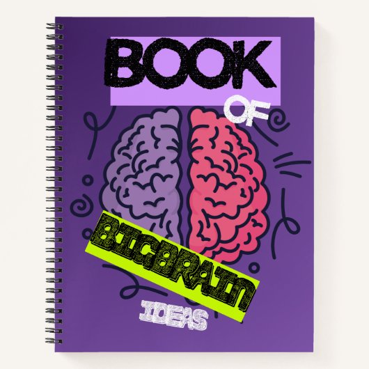 Carnet Grand cerveau en spirale (Devant)