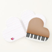 Carnet Grand Coeur Piano Brown (Intérieur)