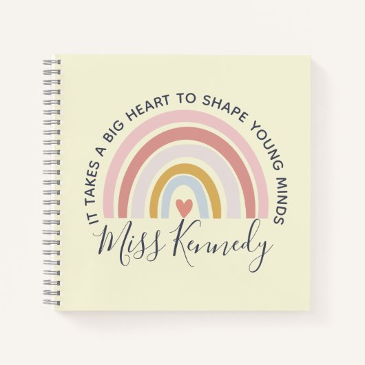 Carnet Grand Coeur pour façonner les jeunes esprits Ensei (Devant)