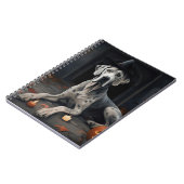 Carnet Grand Dane Citrouille Halloween flip d'effroi (Côté gauche)