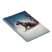 Carnet Grand Dane Noël hiver neige (Côté Droit)