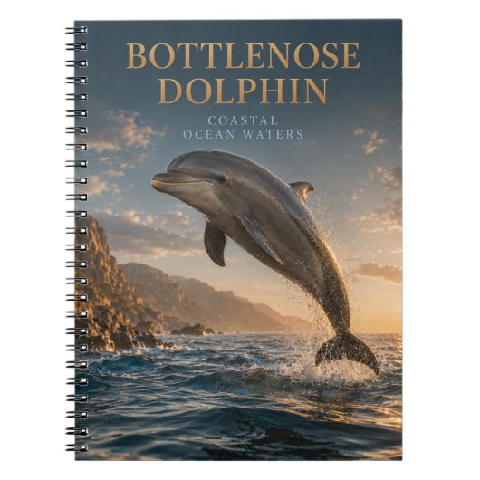 Carnet Grand dauphin ANIMALS de l'océan côtier (Devant)