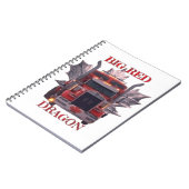 CARNET GRAND DRAGON ROUGE (Côté gauche)