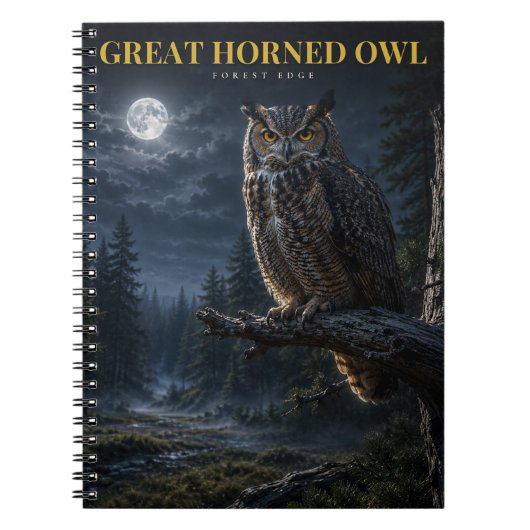 Carnet Grand-duc des Bois Animaux (Devant)
