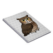 Carnet Grand hibou à cornes (Côté Droit)