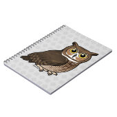 Carnet Grand hibou à cornes (Côté gauche)