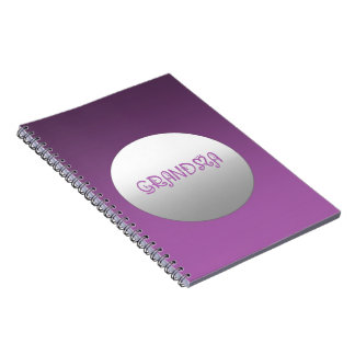 Carnet Grand-mère pourpre et argent