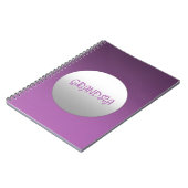 Carnet Grand-mère pourpre et argent (Côté gauche)