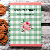 Carnet Grand-mère Recettes Campagne Gingham Maison de cam