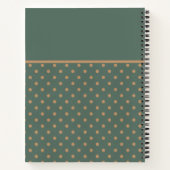 Carnet Grand-mère's Kitchen Blue with Tan Pois Recipe (Dos)