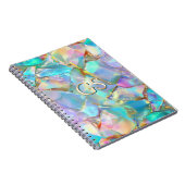 Carnet Grand monogramme ou nom sur Opal (Côté Droit)